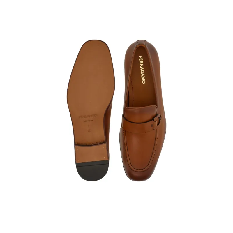 FERRAGAMO GANCINI Casual Shoes Men's Brown-4
