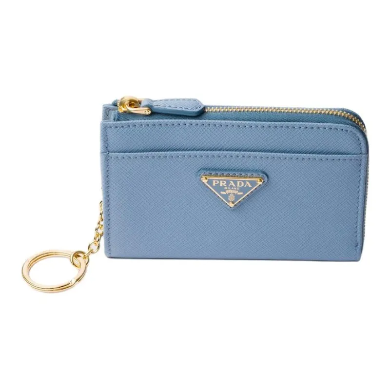 PRADA Saffiano Cow Leather Key Pouch Women's Star Realm-1