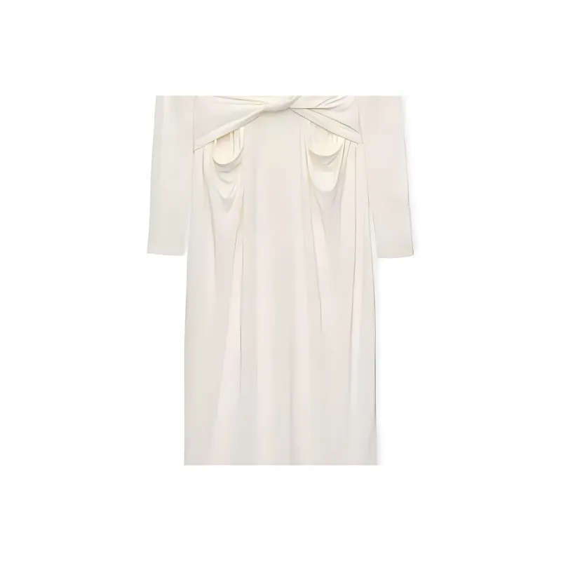 LOEWE SS23 Long Sleeved Dresses Women's White-4