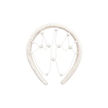 EVITA PERONI Velour Headbands Women's White