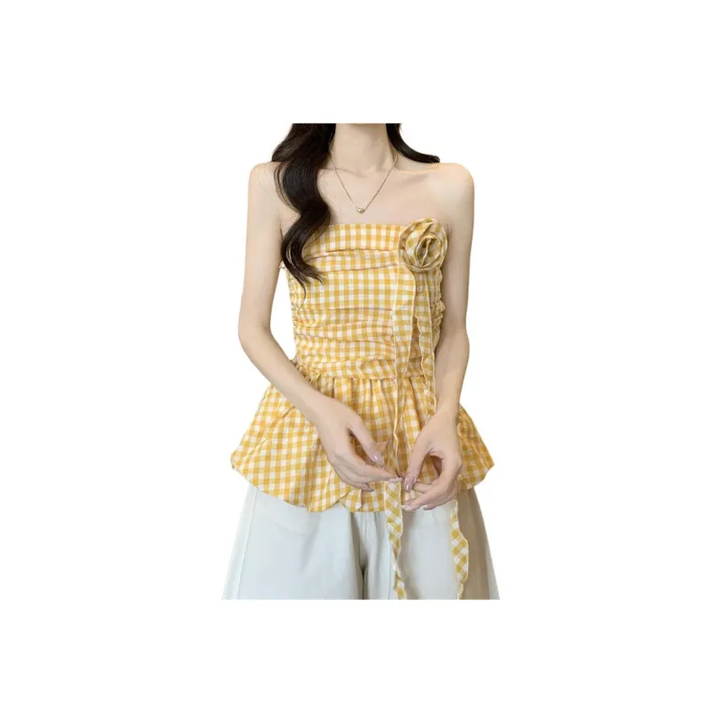 Mu Xiao Xin Strapless Top Women's-0