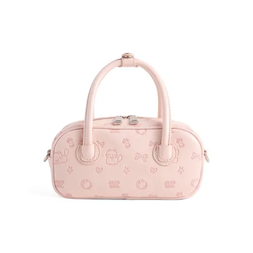 JACD PU Korean Style Crossbody Handbag Women's Pink/Apricot