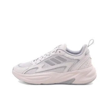 Adidas Anti Slip Wear Resistant Low Top Casual Running Shoes Unisex Light Gray