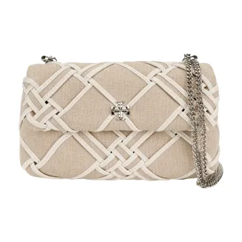 TORY BURCH Kira Canvas Bag, Crossbody Bag, Shoulder Bag Mini Women's White