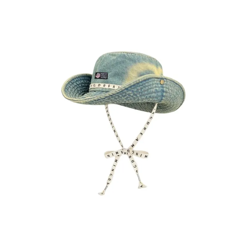 POPEYE Denim Bucket Hats Unisex-0