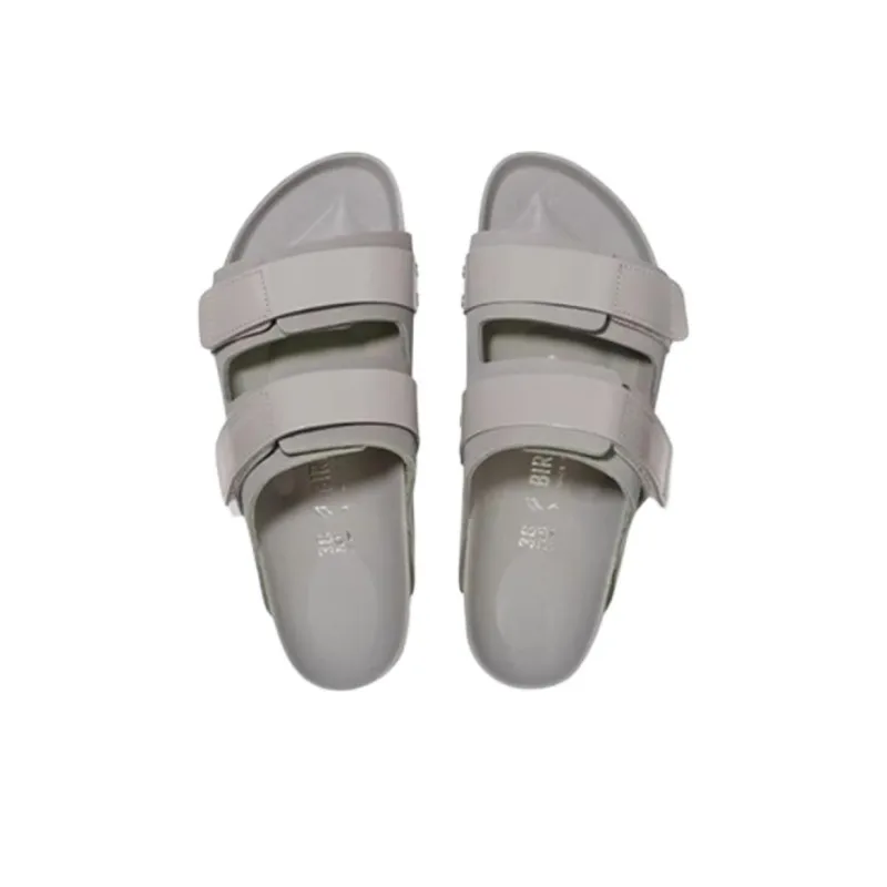 Birkenstock Uji EVA Slip Resistant Slide Slippers Unisex Lime Gray Regular Loose Fit-2
