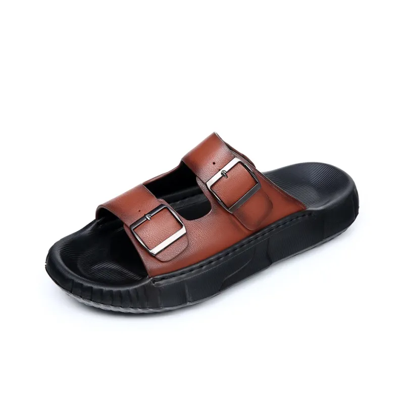 Ignition Stitching Slip Resistant Abrasion Resistant Slide Slippers Men's-0