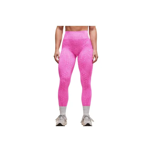 GYMSHARK x Whitney Animal Sports Pants Women's Pink