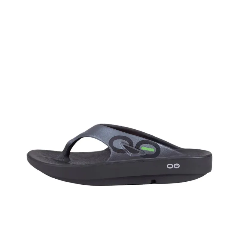 OOFOS Abrasion Resistant Flip Flops Unisex Black-0