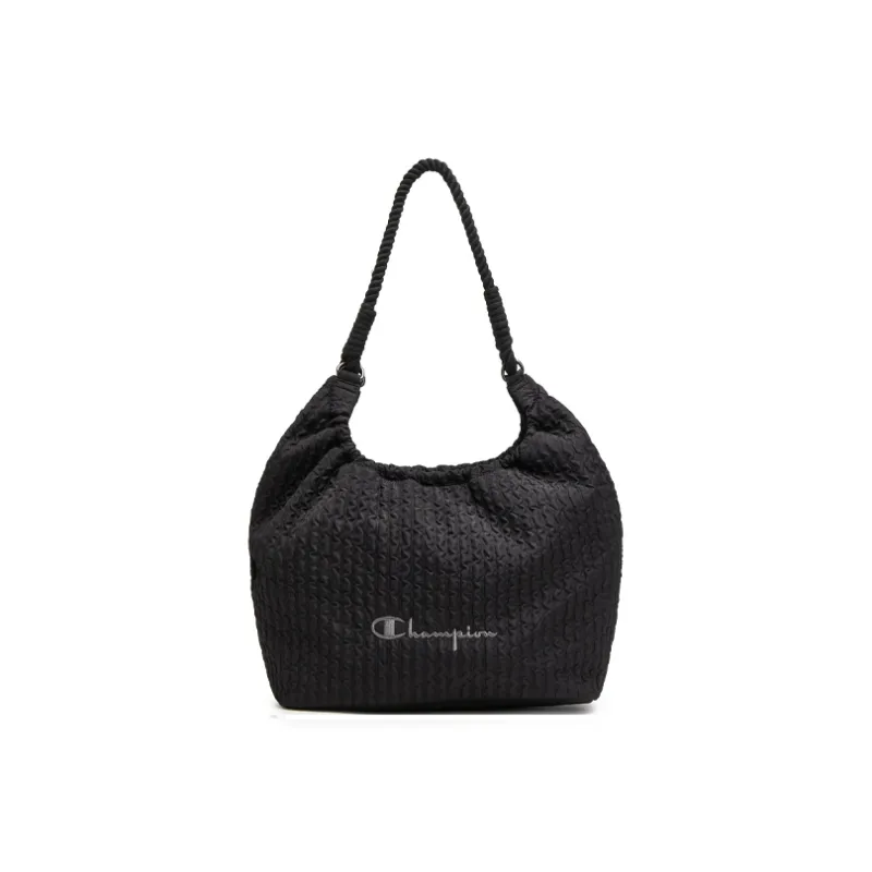 Champion Fabric Shoulder Bag Women's Medium Blue Denim/Silver White/Black-10