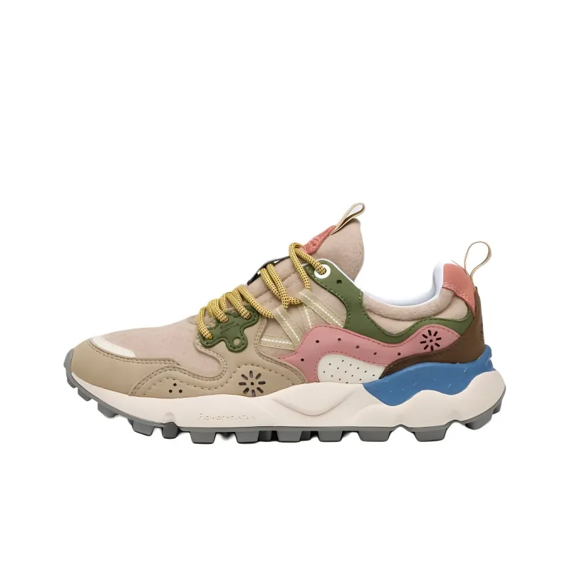 FLOWER MOUNTAIN YAMANO 3 Slip Resistant Low Top Casual Shoes Women's Beige Pink-0