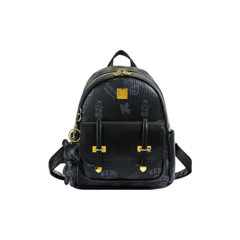 TOUTSEUL YOLO PU Backpack Women's White/Pink/Black/Brown-7
