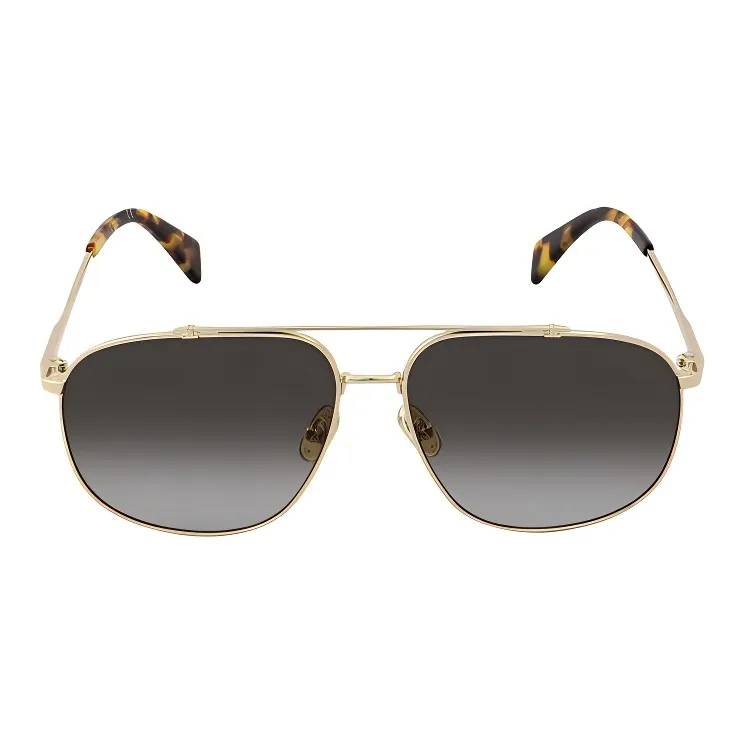 Lanvin Metal Aviator Sunglasses Unisex Gold-1