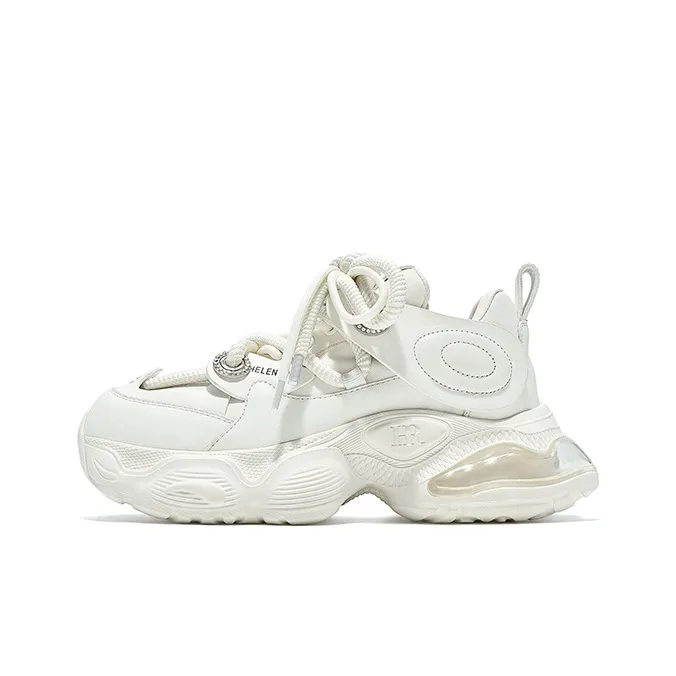 HR Low Top Chunky Sneakers Women's Ecru-1