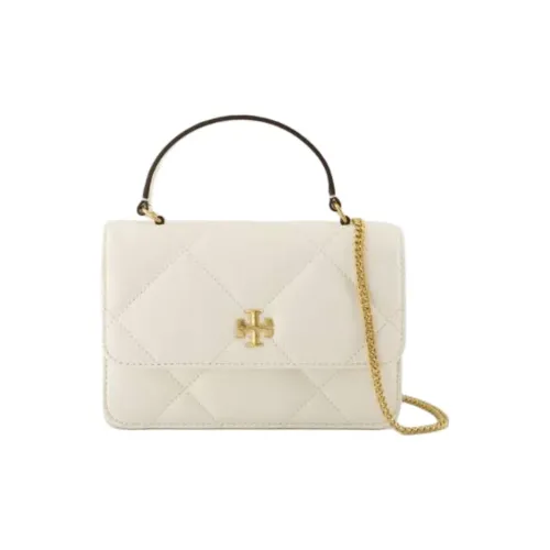 TORY BURCH Kira Nappa Leather Shoulder Bag, Crossbody Bag, Handbag Mini Women's Warm White