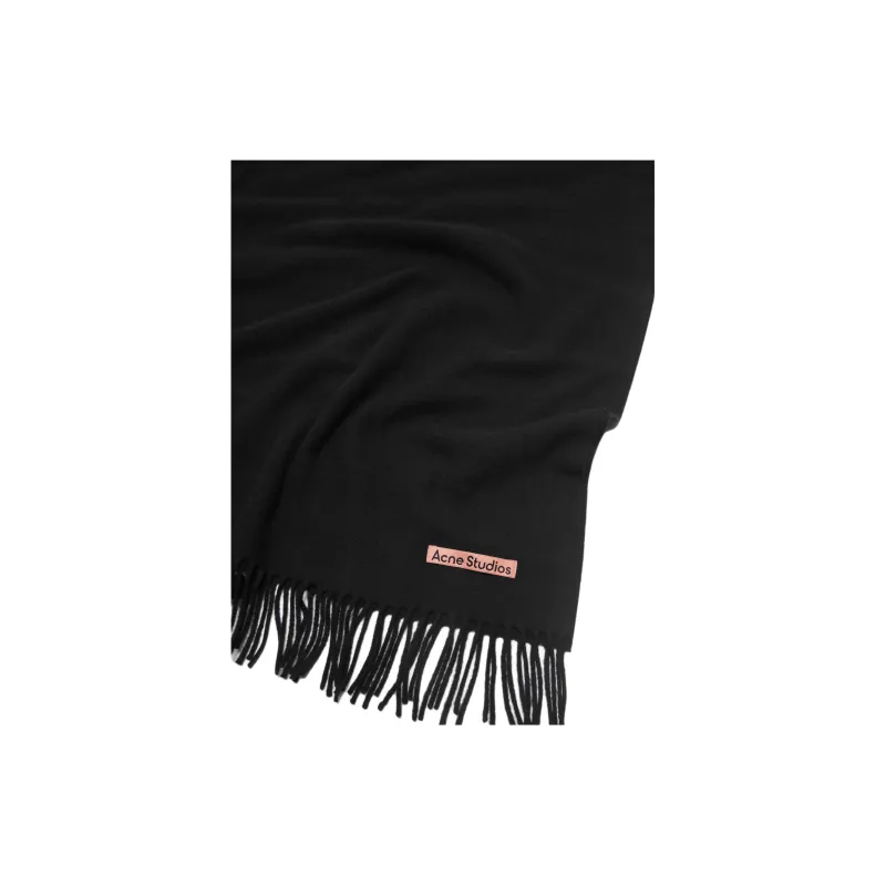 Acne Studios Fringe Oversized Wool Scarf-2