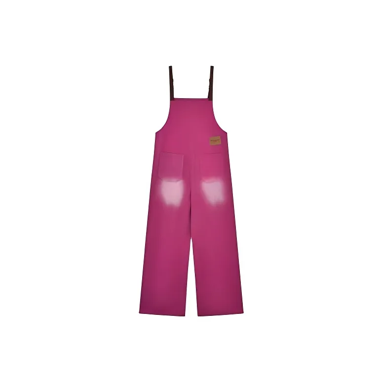 TIBINB Overalls Women's Raspberry Pink Overalls-1