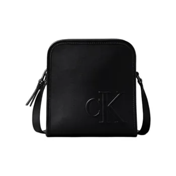 CALVIN KLEIN Artificial Leather Crossbody Bag, Shoulder Bag Unisex Black