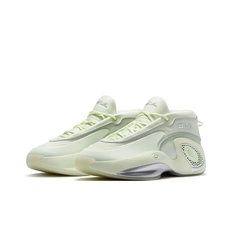 FILA FUSION GH3 Coverage Slip Resistant Low Top Basketball Shoes Men's Canary Green-1