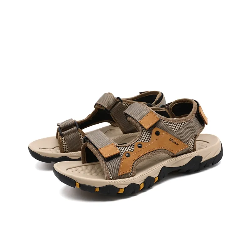 Wen Nai Beach Sandals Men's Khaki-2