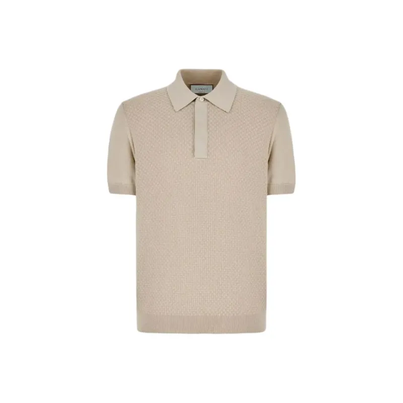 Canali Knitted Polo Shirt-0