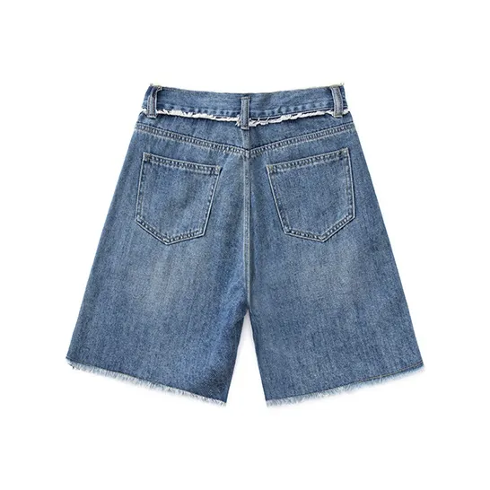 Ordifen Denim Shorts Women's Vintage Blue-1