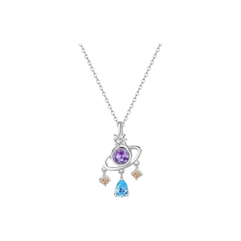 Hi There S925 Silver Necklaces Women's