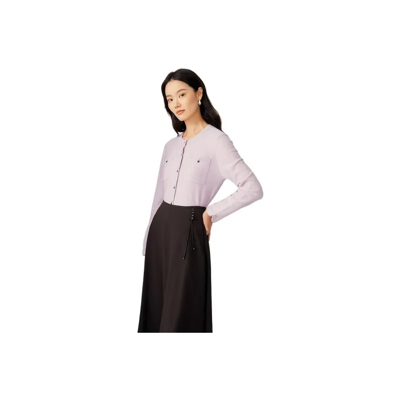 Yiner Knitwear Women's Pink Purple-0