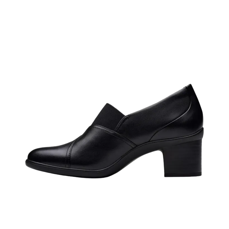Clarks Shaya Tess Chunky Heel High Heels 5.5cm Women's Black-1