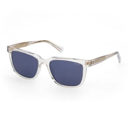 GUESS Acetate Square Sunglasses Men's Transparent