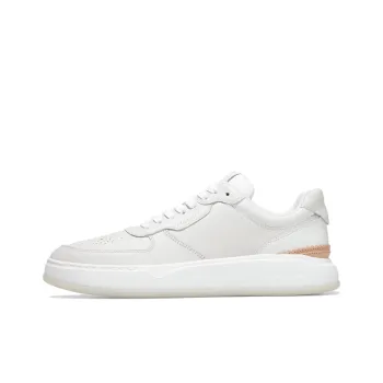 COLE HAAN Slip Resistant Shock Absorbers With Abrasion Resistant Properties Low Top Skateboard Shoes Men's White