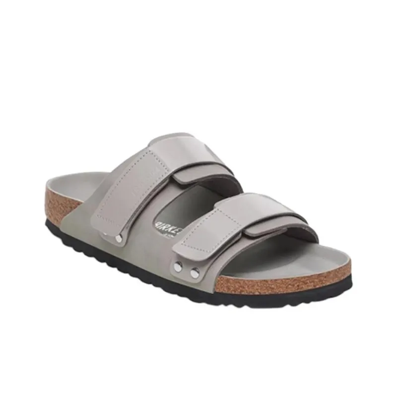 Birkenstock Uji EVA Slip Resistant Slide Slippers Unisex Lime Gray Regular Loose Fit-1