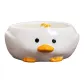 Ceramic Duck Ashtray White Trumpets