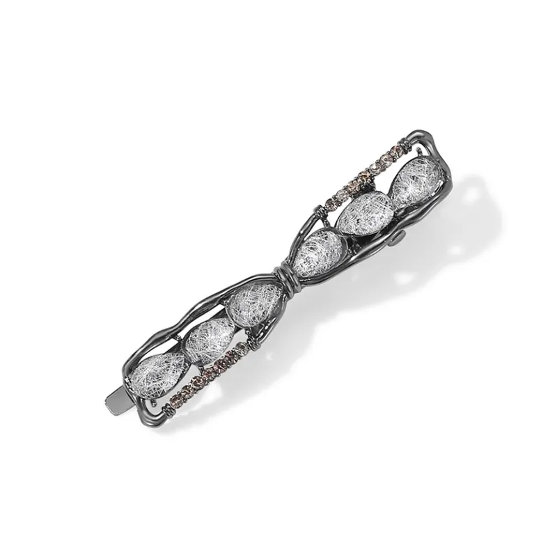 DODOGOGO Alloy, Synthetic Cubic Zirconia, Resin Hair Clips Women's-3