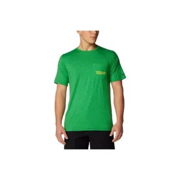 Columbia Collegiate Tech Trail Omni Shade™ T Shirt Men's Fusion Green