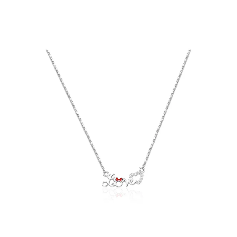 Disney Minnie Series 925 Sterling Silver Necklaces Women's-1