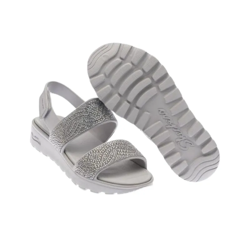 Skechers ARCH FIT FOOTSTEPS One Strap Sandals Women's Gray-6