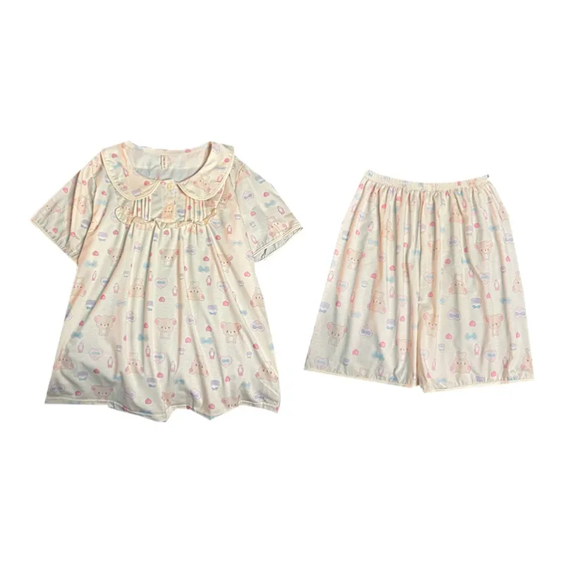 Maultiay Pajama Set Summer Women's-0