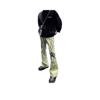 VIPGOOSE Jeans Unisex Yellow Mud ☆☆☆☆☆