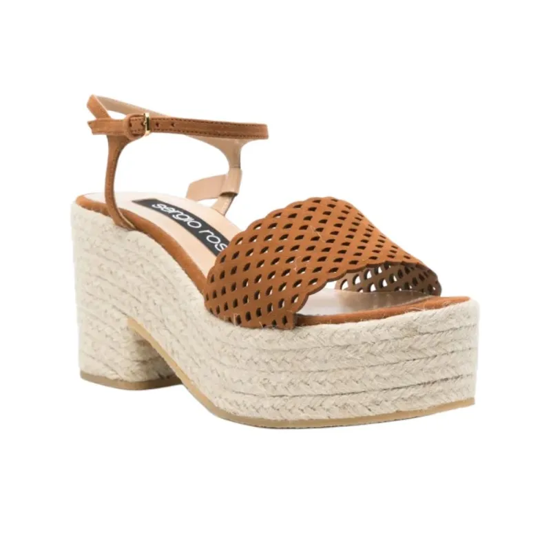 SERGIO ROSSI One Strap Sandals 8.5cm Women's Brown-2