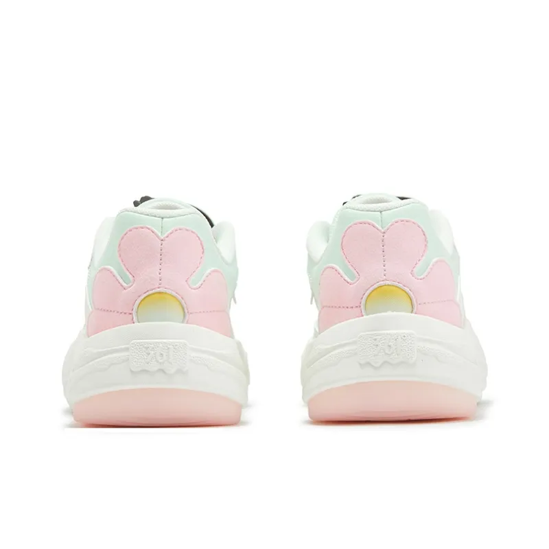 361° Garden, Little Liu Duck Anti Slip Wear Resistant Low Top Skateboard Shoes Women's Cyan Pink-3