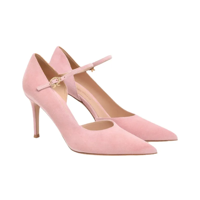 GIANVITO ROSSI Kelley Slim Heel High Heels 8.5cm Women's Pink-2