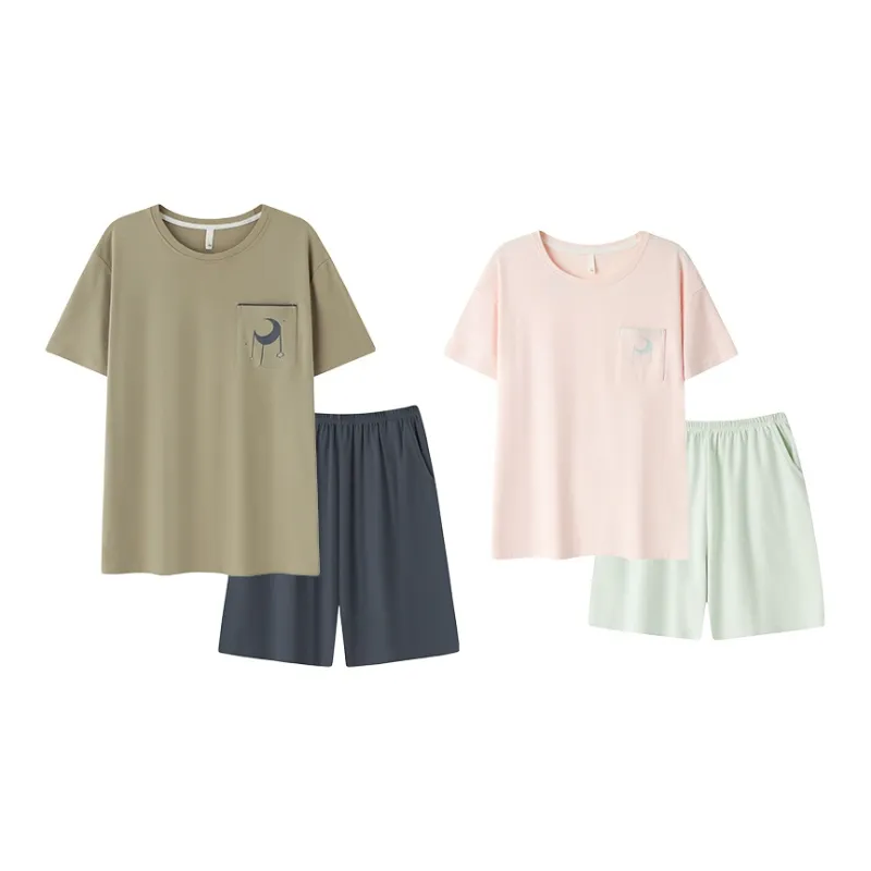 YUZHAOLIN Pajama Set Summer Unisex-0
