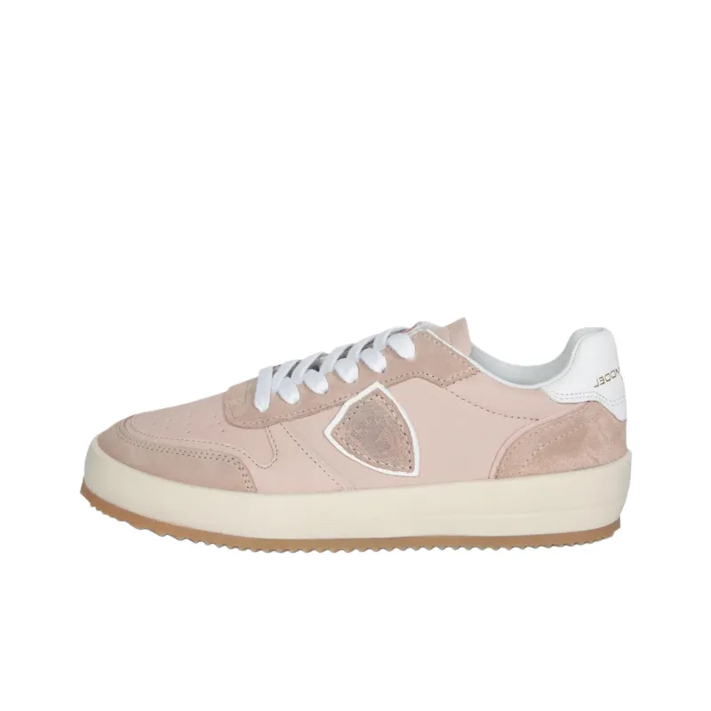 PHILIPPE MODEL Abrasion Resistant Low Top Skateboard Shoes Women's Pink-0