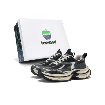 TEXWOOD Slip Resistant And Abrasion Resistant Support Low Top Chunky Sneakers Men's