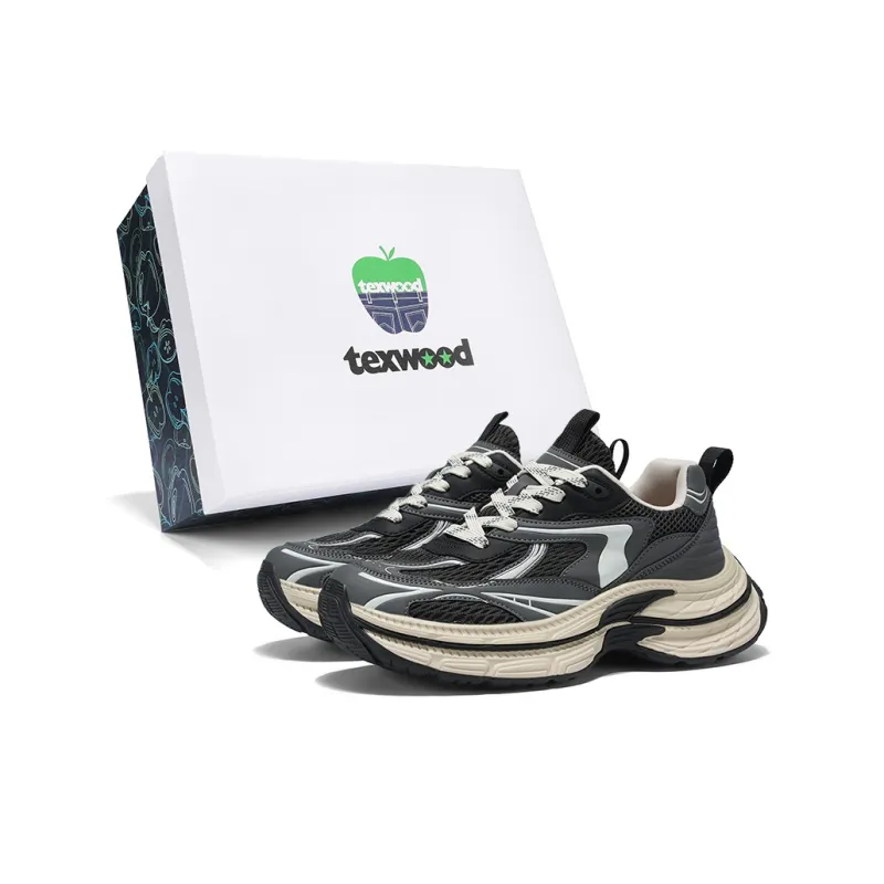 TEXWOOD Abrasion Resistant Support Slip Resistant Low Top Chunky Sneakers Men's-4