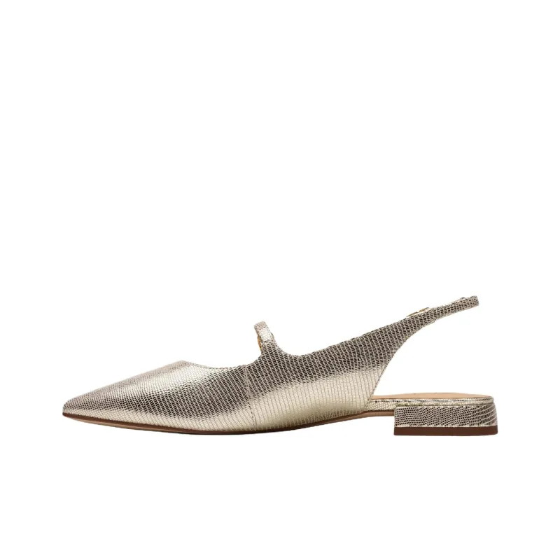 Clarks Sensa 15 Shine Casual Single Shoes 1.5cm Women's Champagne-1