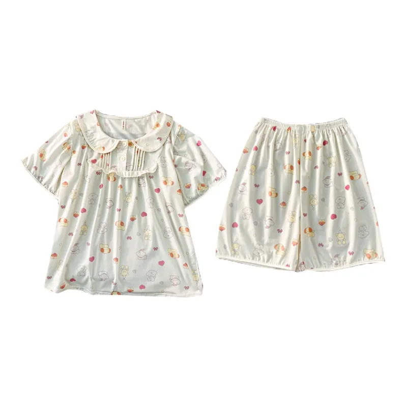 Maultiay Pajama Set Summer Women's-0