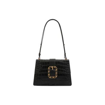 H YXIANG Microfiber Synthetic Leather Crossbody Bag, Shoulder Bag Women's Black/Blue