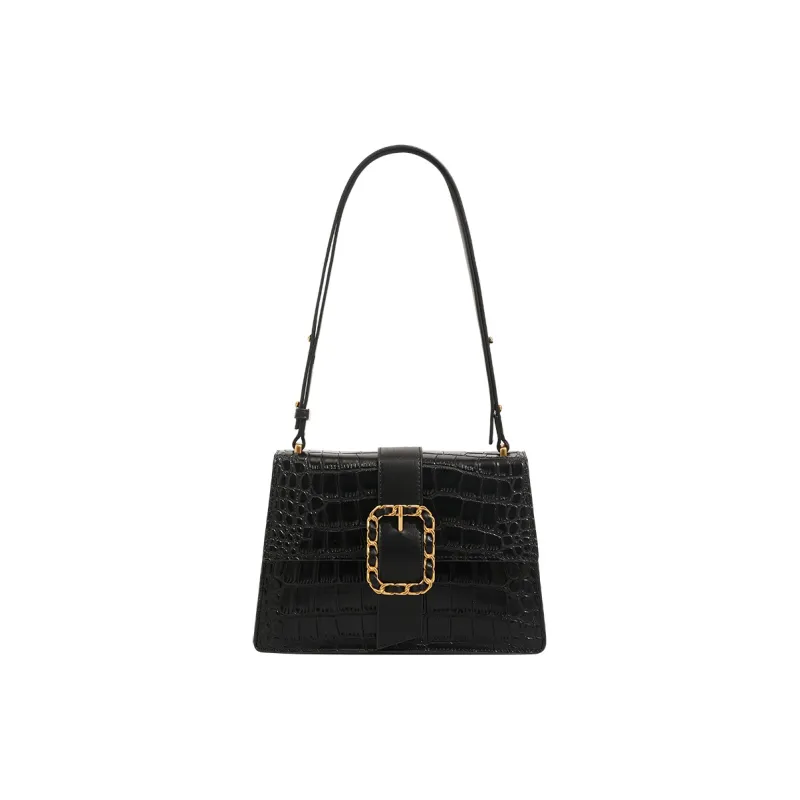 H YXIANG Microfiber Synthetic Leather Crossbody Bag, Shoulder Bag Women's Black/Blue-0